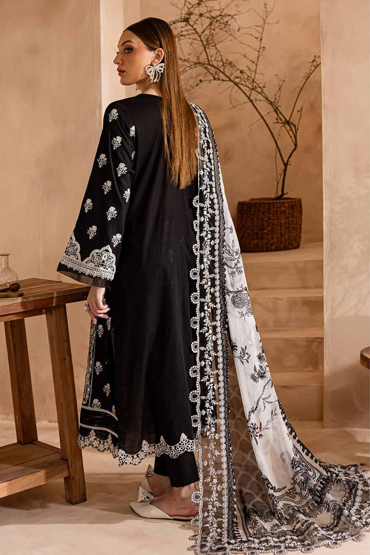 Picture of Nureh - NE-94 Koyal Monochrome Lawn Collection - Available at Raja Sahib