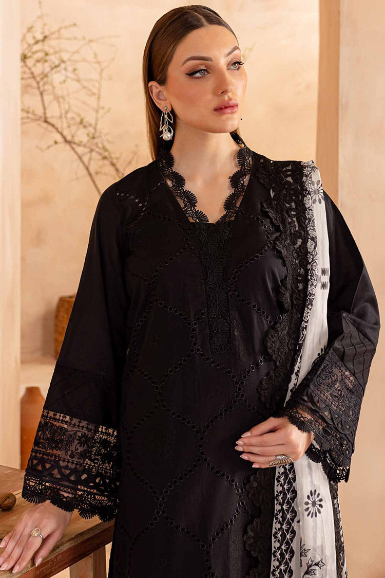 Picture of Nureh - NE-98 Koyal Monochrome Lawn Collection - Available at Raja Sahib