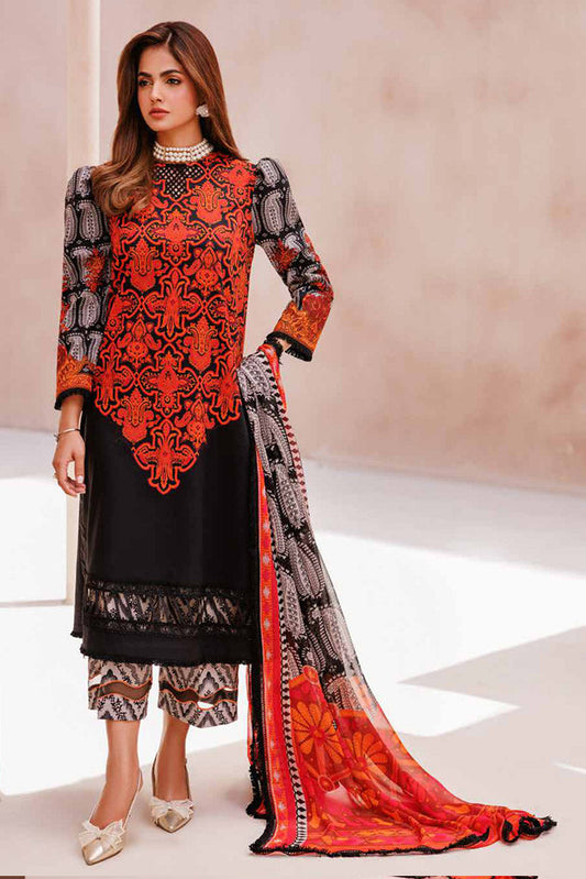 Picture of Charizma - CP4-60 C Prints Black Printed Lawn Edition Vol 7 - Available at Raja Sahib