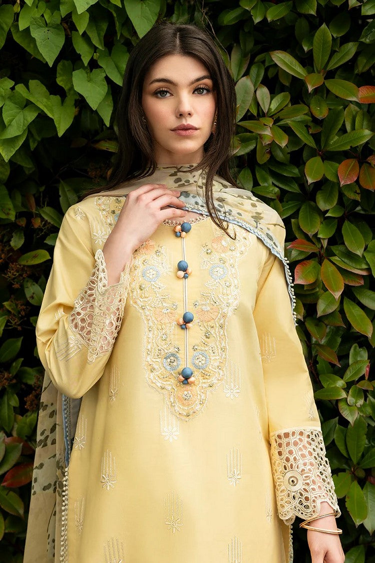 Picture of Mushq - HMC 01 Sunset Sway Odyssey Hemline Luxury Lawn Collection Vol 2 - Available at Raja Sahib