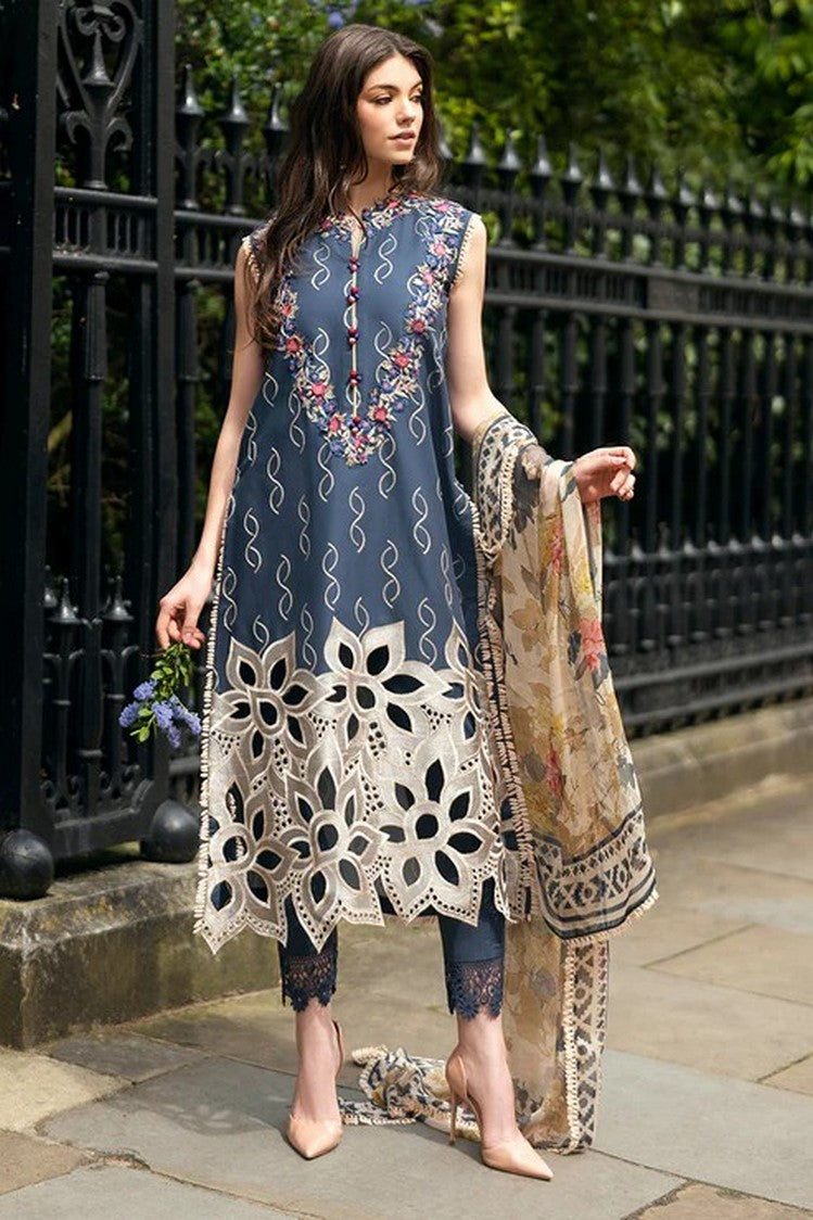 Picture of Mushq - HMC 03 Petale Symphony Odyssey Hemline Luxury Lawn Collection Vol 2 - Available at Raja Sahib