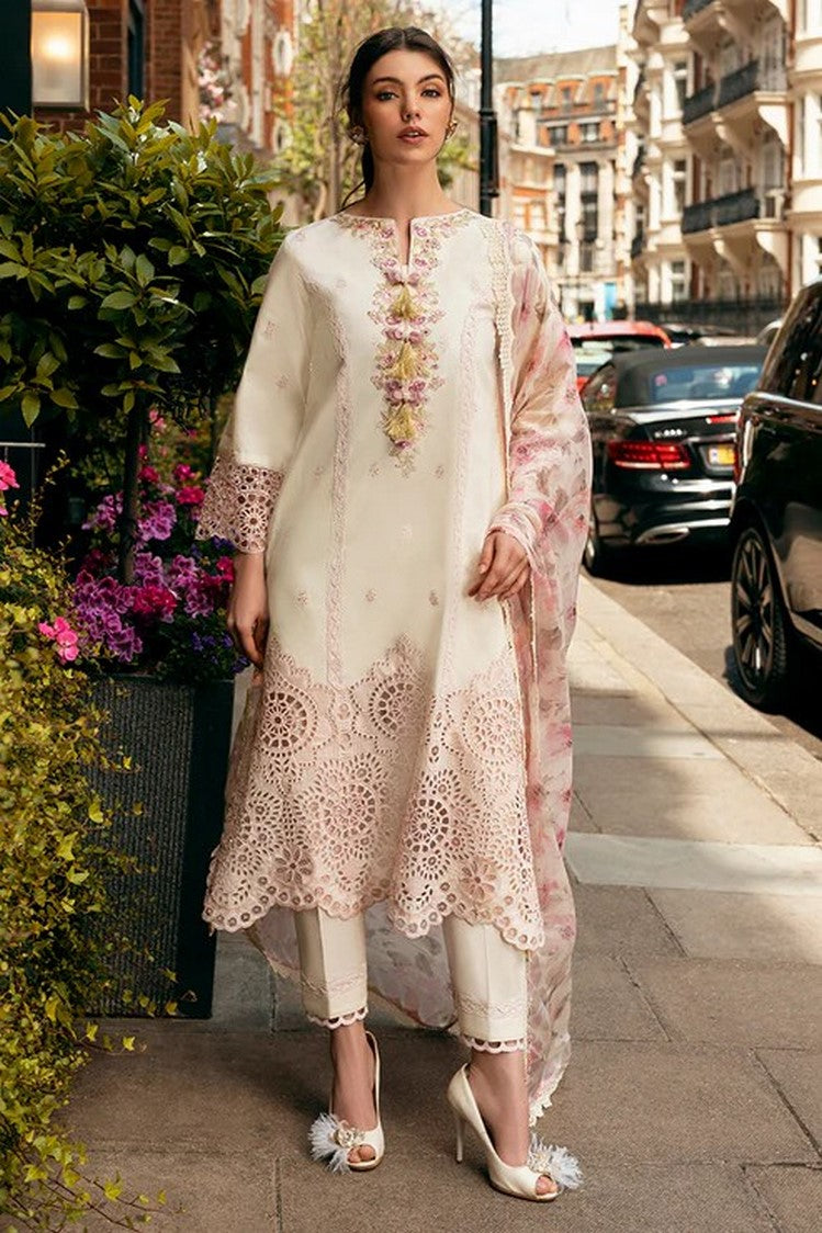 Picture of Mushq - HMC 08 Mocha Muse Odyssey Hemline Luxury Lawn Collection Vol 2 - Available at Raja Sahib