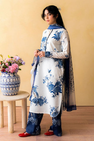 Zara Shahjahan - Coco Prints Collection - INDIGO-D3 - Unstitched