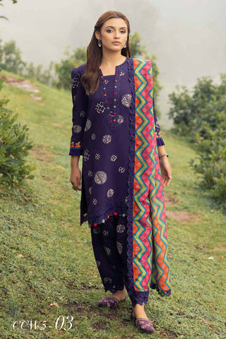 Charizma - Combinations Embroidered Staple Collection Vol 1 - CCW5-03 - Unstitched