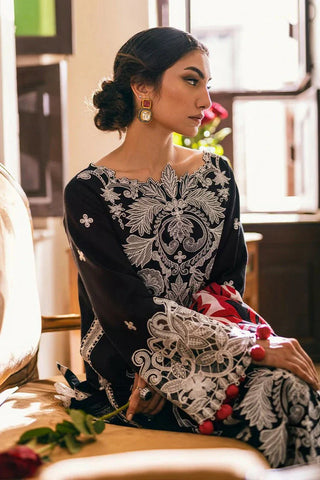 Mushq - Symphony Embroidered Karandi Collection - 03 Midnight Magic - Unstitched