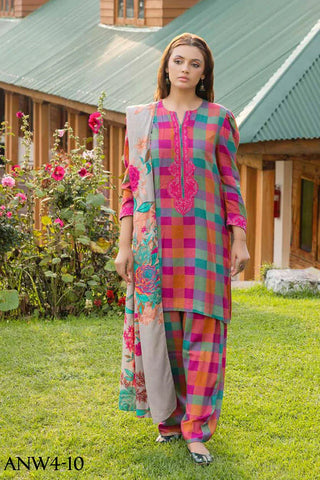 Charizma - Aniiq Embroidered Staple Fall Winter Collection Vol 1 - ANW4-10 - Unstitched