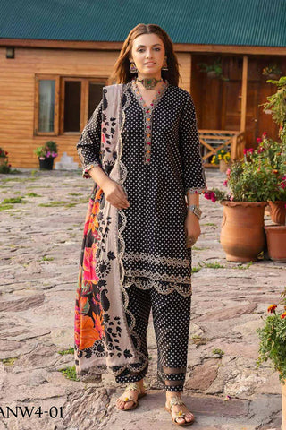 Charizma - Aniiq Embroidered Staple Fall Winter Collection Vol 1 - ANW4-01 - Unstitched