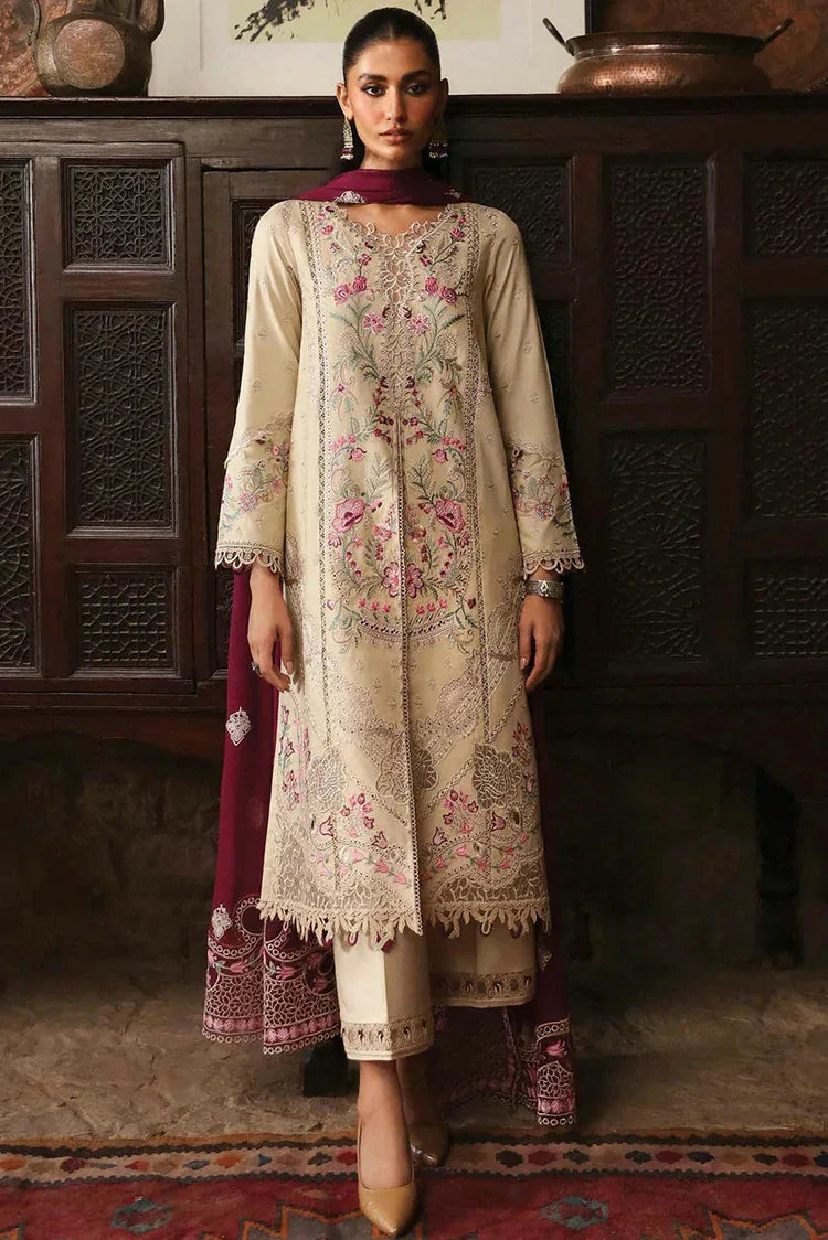 Picture of Qalamkar - Qlinekari Linen Collection - LM-01 Faye - Unstitched - Available at Raja Sahib