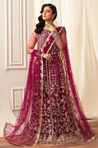 Mushq - Hemline Aura Debut Wedding Collection - 05 Fuchsia - Unstitched