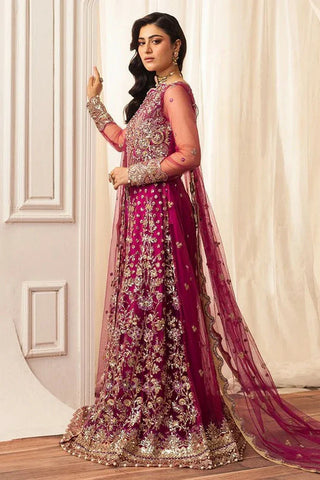 Mushq - Hemline Aura Debut Wedding Collection - 05 Fuchsia - Unstitched