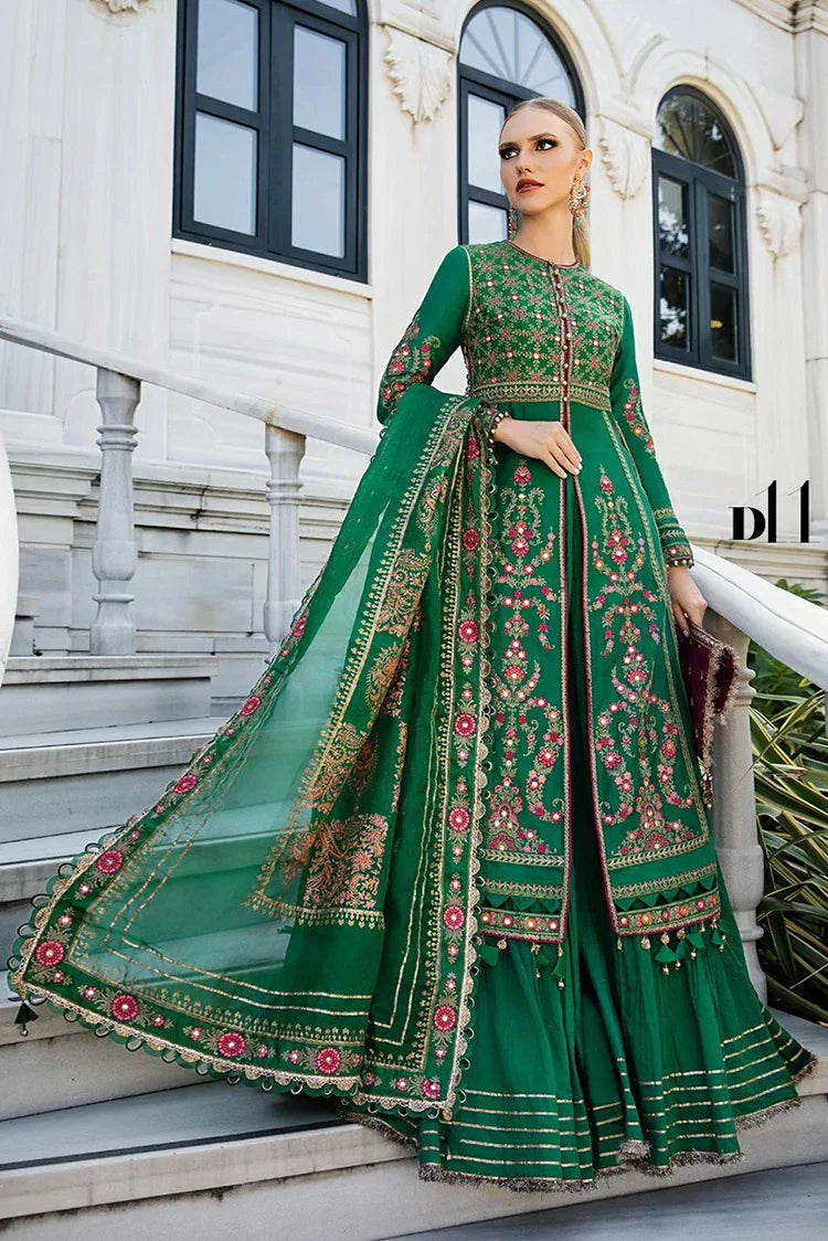 Maria B - Sateen Fall Collection - CST-08-11 - Unstitched – Raja Sahib Intl