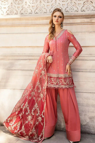 Picture of Maria B - Sateen Fall Collection - CST-08-09 - Unstitched - Available at Raja Sahib