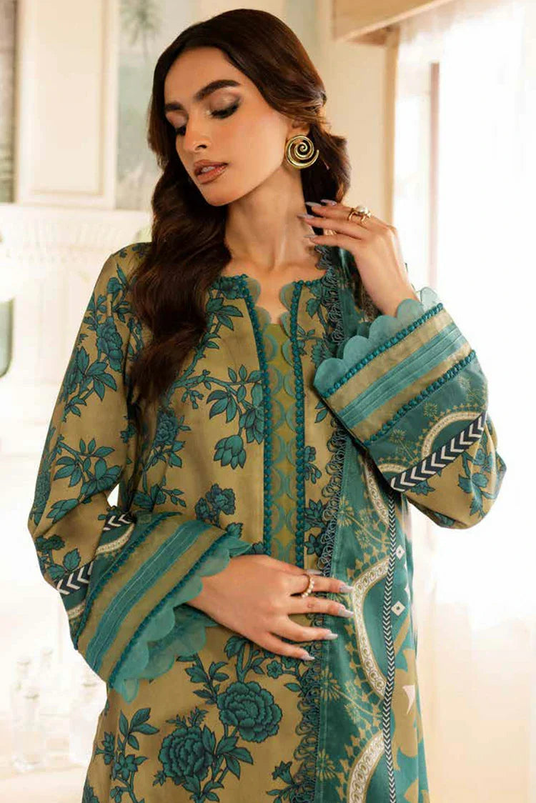 Picture of Nureh - Signature Prints Printed Marina Collection Vol 6 - SP-129 - Unstitched - Available at Raja Sahib