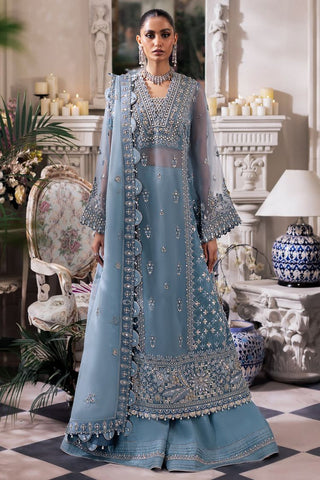 Picture of Zaha - Gossamer Formal Collection - AZURA (ZC24-07) - Unstitched - Available at Raja Sahib