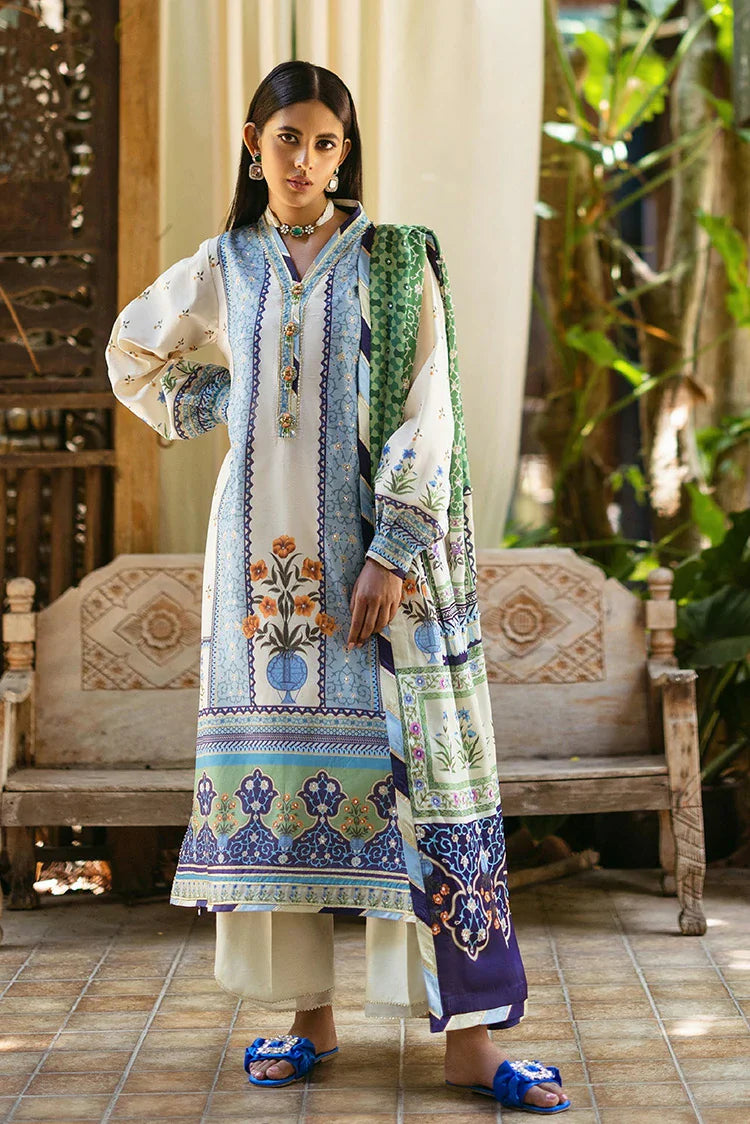 Picture of Mushq - Nirvana Silk Edit - 05 Azure - Unstitched - Available at Raja Sahib