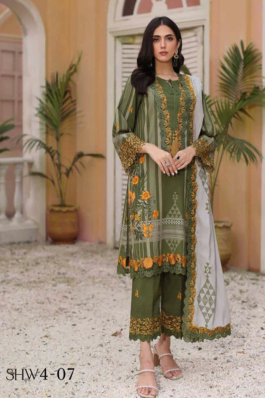 Picture of Charizma - Sheen Embroidered Linen Collection Vol 1 - SHW4-07 - Unstitched - Available at Raja Sahib