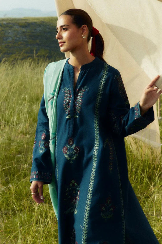 Picture of Zara Shahjahan - Coco Fall Winter Collection - PEARL-D3A - Unstitched - Available at Raja Sahib