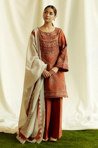 Zara Shahjahan - Coco Fall Winter Collection - TOPAZ-D4B - Unstitched