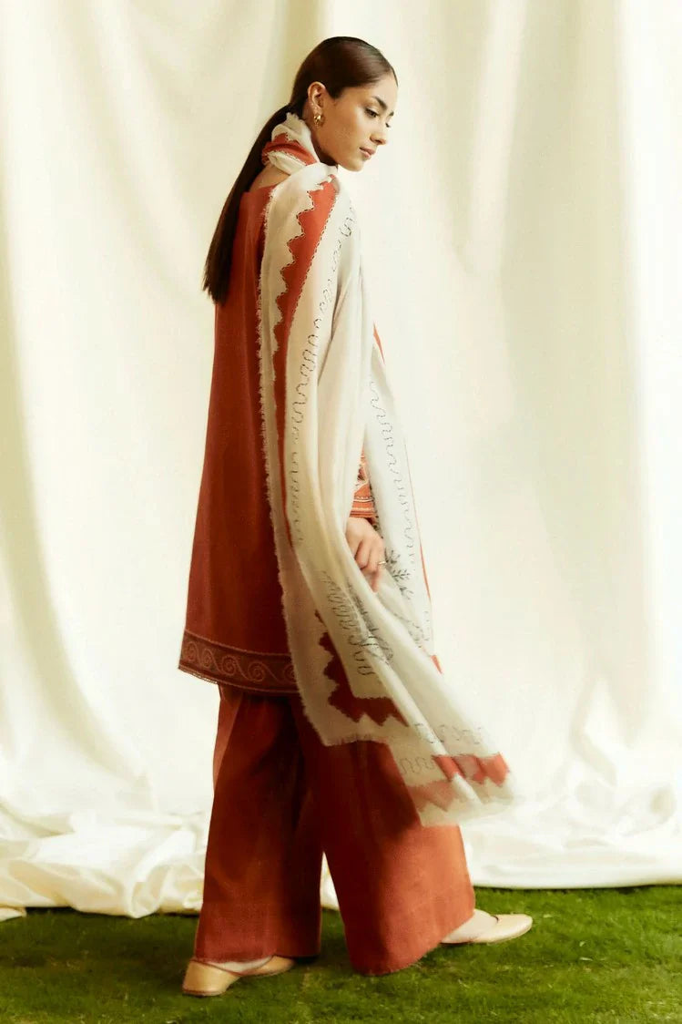 Picture of Zara Shahjahan - Coco Fall Winter Collection - TOPAZ-D4B - Unstitched - Available at Raja Sahib