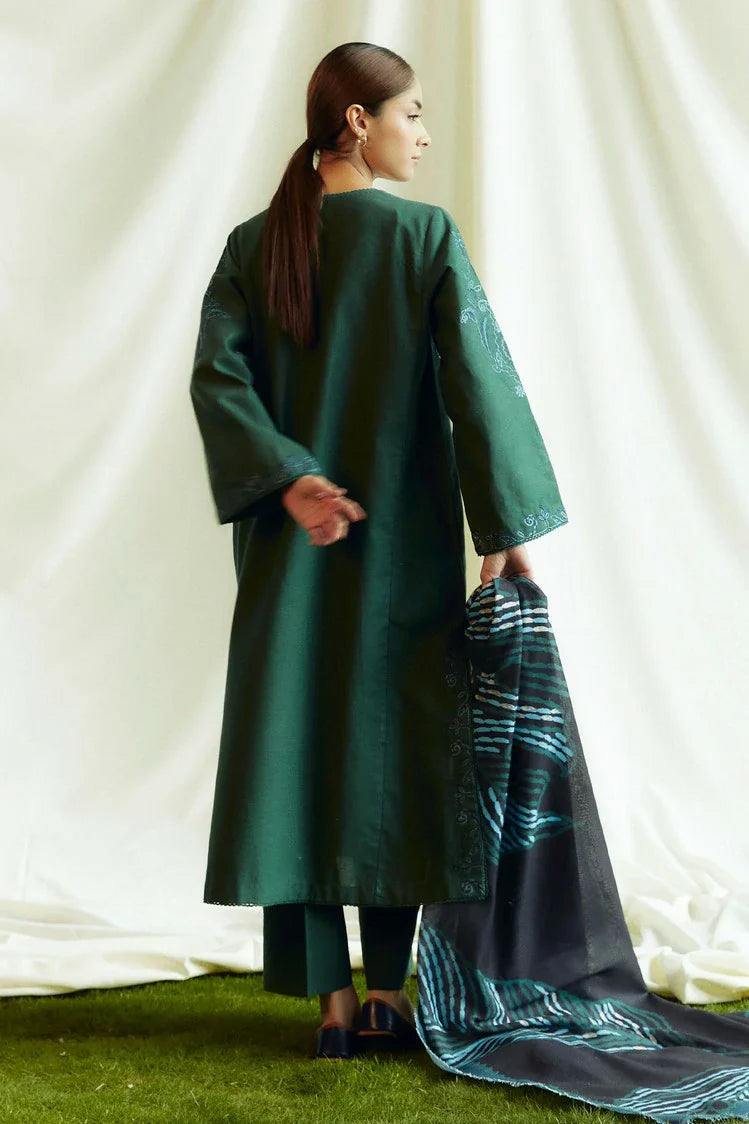 Picture of Zara Shahjahan - Coco Fall Winter Collection - PERIDOT-D5B - Unstitched - Available at Raja Sahib