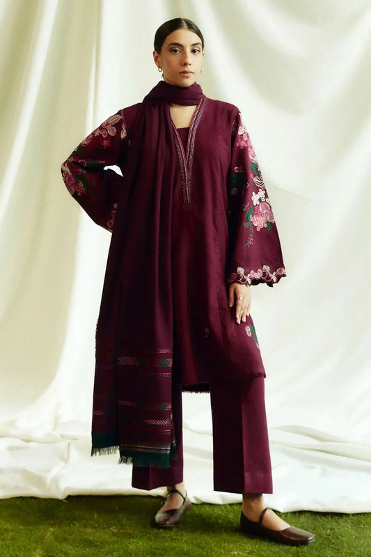 Picture of Zara Shahjahan - Coco Fall Winter Collection - OPAL-D6B - Unstitched - Available at Raja Sahib