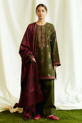 Picture of Zara Shahjahan - Coco Fall Winter Collection - AMETHYST-D8B - Unstitched - Available at Raja Sahib