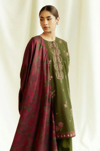 Zara Shahjahan - Coco Fall Winter Collection - AMETHYST-D8B - Unstitched