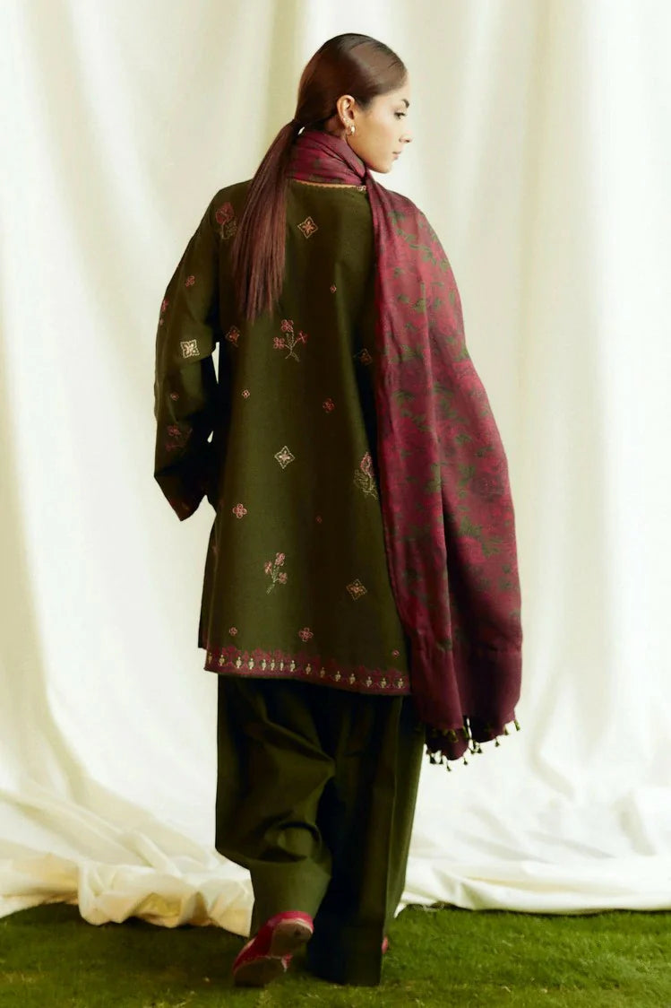 Picture of Zara Shahjahan - Coco Fall Winter Collection - AMETHYST-D8B - Unstitched - Available at Raja Sahib