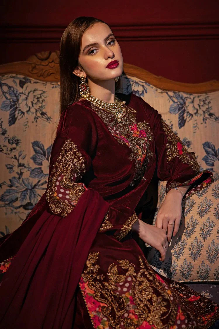 Picture of Charizma - Signora Premium Embroidered Velvet Edit Vol 1 - CVT4-06 - Unstitched - Available at Raja Sahib