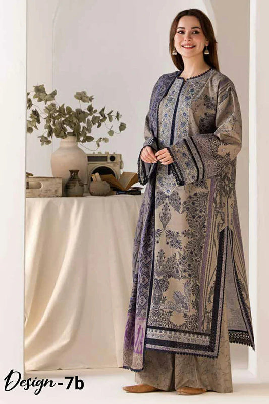 Picture of Sobia Nazir - Winter Shawl Collection - Design 7B - Unstitched - Available at Raja Sahib