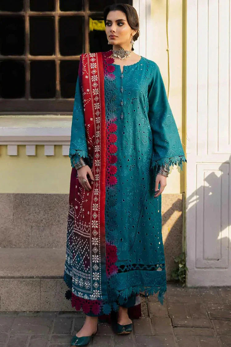 Picture of Nureh - Bazaar Embroidered Chikankari Khaddar Collection Vol 1 - NE-112 - Unstitched - Available at Raja Sahib