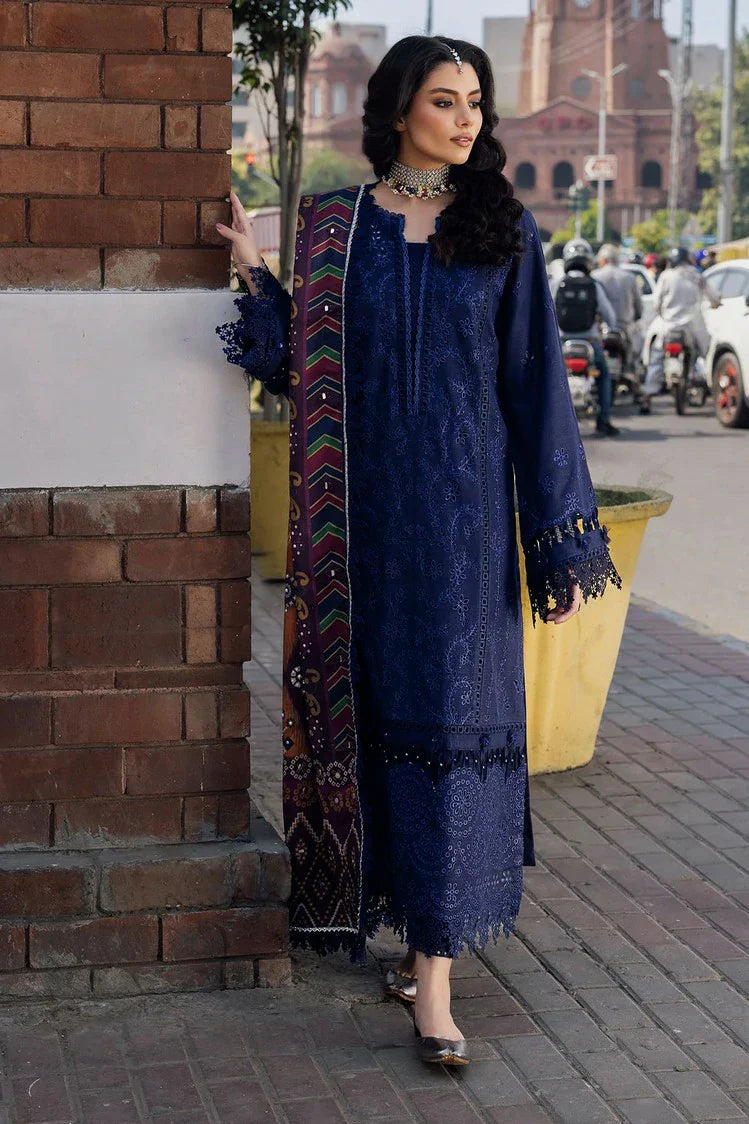 Picture of Nureh - Bazaar Embroidered Chikankari Khaddar Collection Vol 1 - NE-114 - Unstitched - Available at Raja Sahib