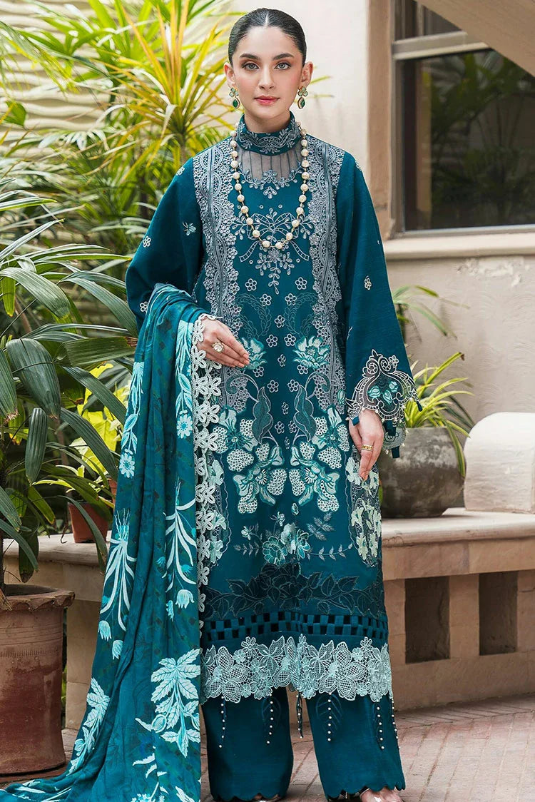 Picture of Asifa & Nabeel - Winter Luxury Collection - TEAL WL-07 - Unstitched - Available at Raja Sahib