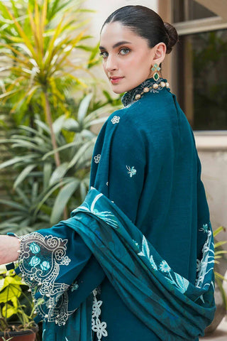 Picture of Asifa & Nabeel - Winter Luxury Collection - TEAL WL-07 - Unstitched - Available at Raja Sahib