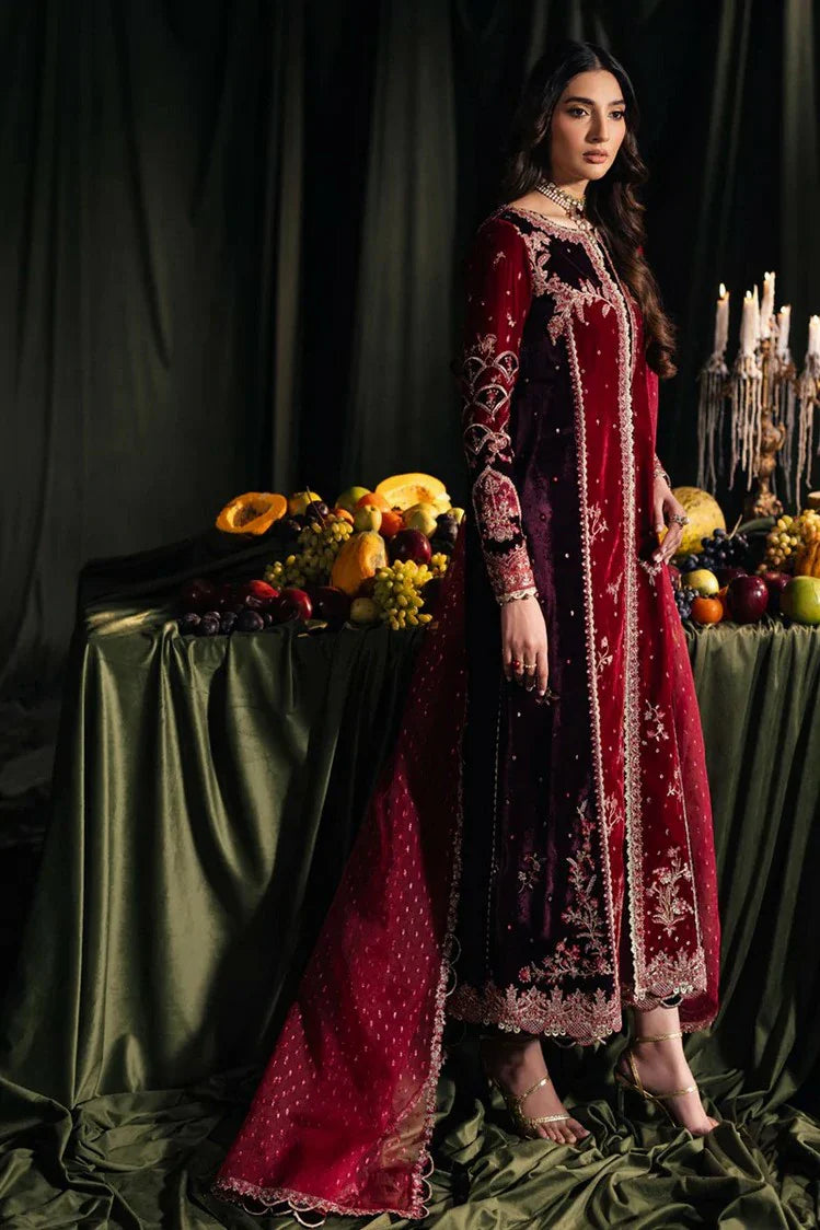 Picture of Qalamkar - Velvet Edit - BK-04 KESIA - Unstitched - Available at Raja Sahib