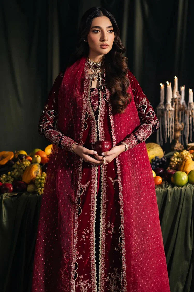 Picture of Qalamkar - Velvet Edit - BK-04 KESIA - Unstitched - Available at Raja Sahib