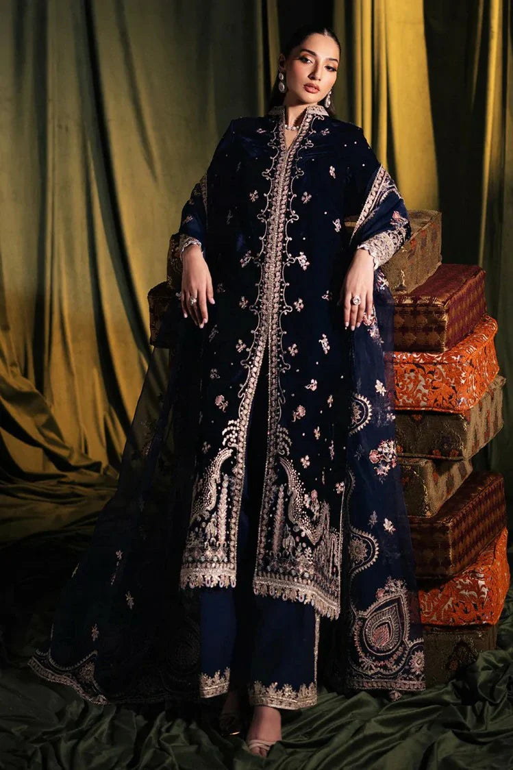 Picture of Qalamkar - Velvet Edit - BK-05 DALIA - Unstitched - Available at Raja Sahib