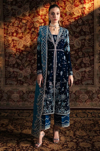 Picture of Qalamkar - Velvet Edit - BK-07 LIYANA - Unstitched - Available at Raja Sahib