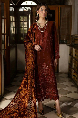 Picture of Nureh - Exclusive Luxury Embroidered Leather Peach Collection Vol 1 - NE-120 - Unstitched - Available at Raja Sahib