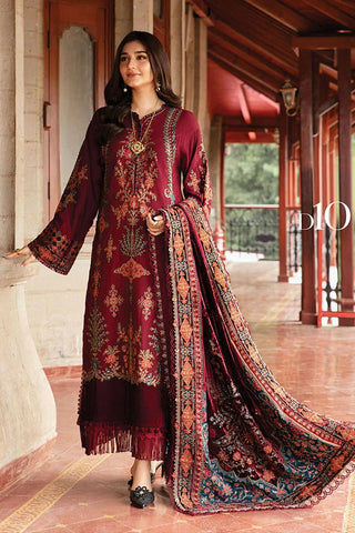 Picture of Maria B - Winter Luxe Collection - LN-1210 - Unstitched - Available at Raja Sahib