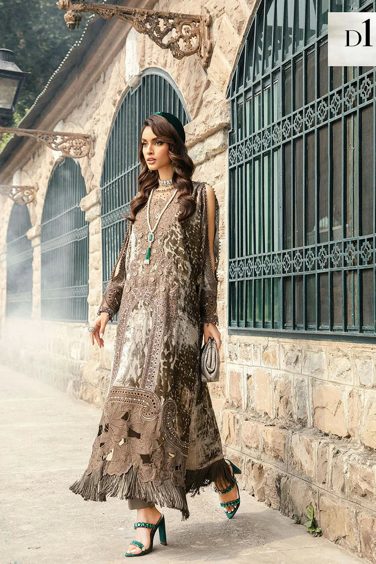 Picture of Maria B - Winter Luxe Collection - LN-1201 - Unstitched - Available at Raja Sahib