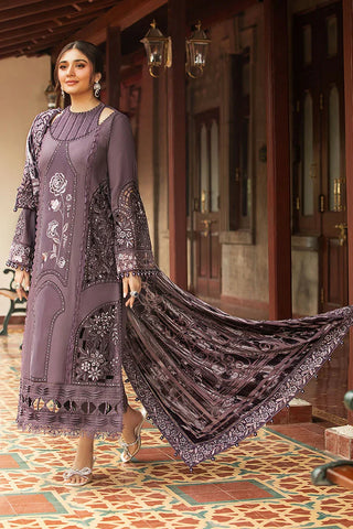 Picture of Maria B - Winter Luxe Collection - LN-1202 - Unstitched - Available at Raja Sahib