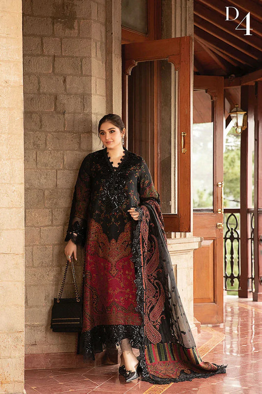 Picture of Maria B - Winter Luxe Collection - LN-1204 - Unstitched - Available at Raja Sahib