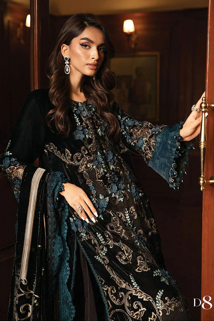 Picture of Maria B - Winter Luxe Collection - LN-1208 - Unstitched - Available at Raja Sahib