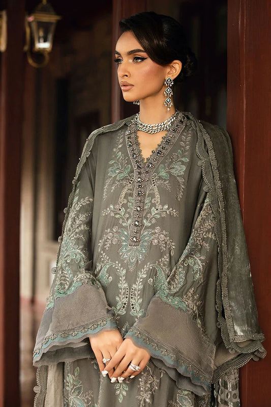 Picture of Maria B - Winter Luxe Collection - LN-1209 - Unstitched - Available at Raja Sahib