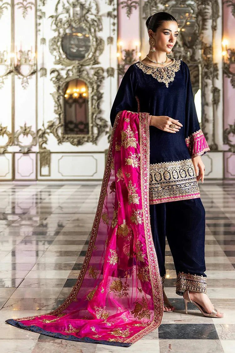 Picture of Zainab Chottani - Velvet Collection - TARA-D6 - Unstitched - Available at Raja Sahib