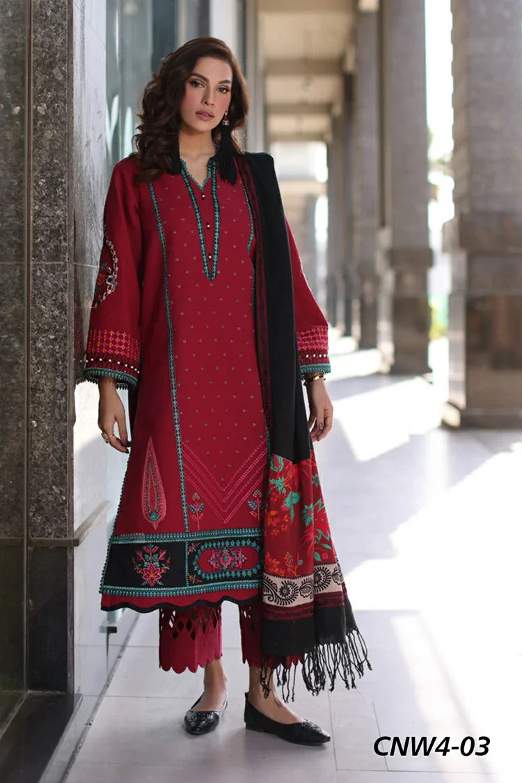 Picture of Charizma - Naranji Embroidered Khaddar Fall Winter Collection Vol 1 - CNW4-03 - Unstitched - Available at Raja Sahib