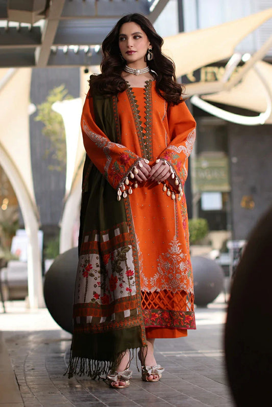 Picture of Charizma - Naranji Embroidered Khaddar Fall Winter Collection Vol 1 - CNW4-05 - Unstitched - Available at Raja Sahib