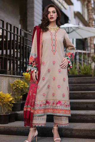 Picture of Charizma - Naranji Embroidered Khaddar Fall Winter Collection Vol 1 - CNW4-07 - Unstitched - Available at Raja Sahib