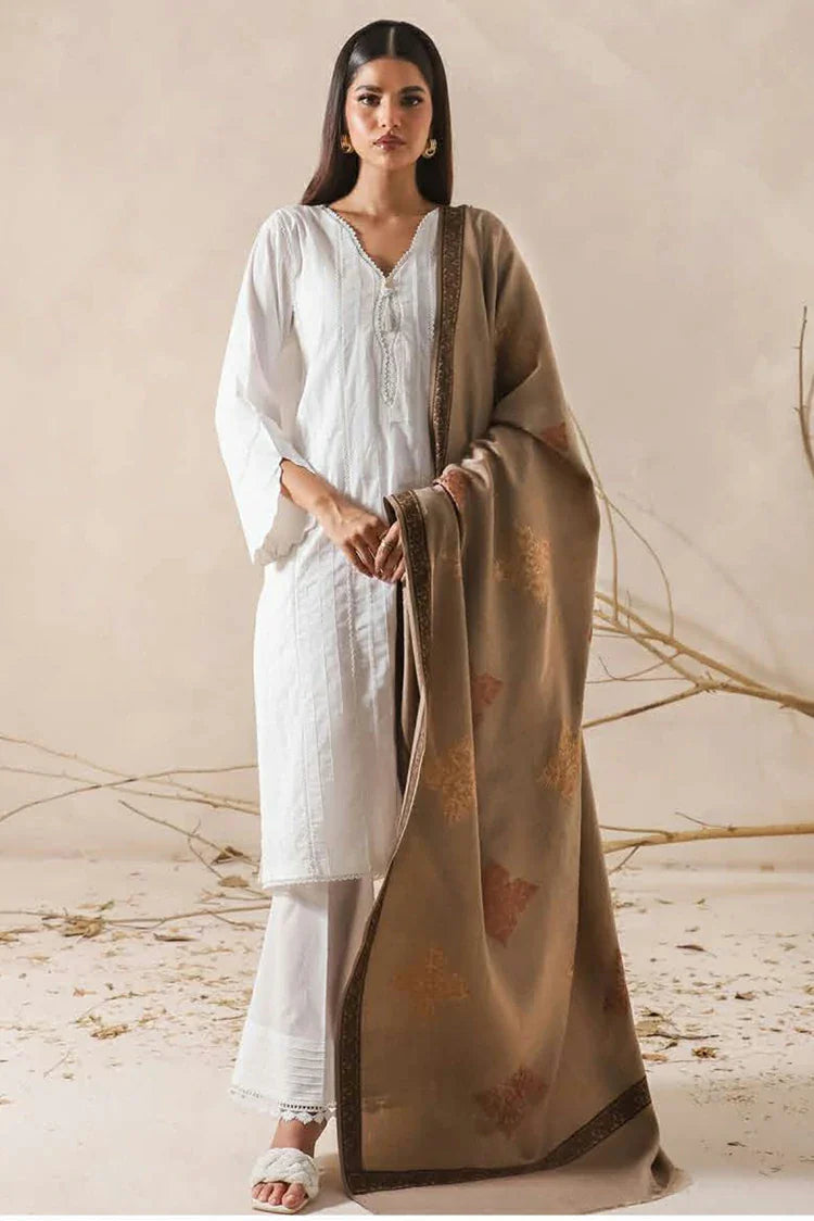 Picture of Asim Jofa - Shawl Collection - AJHS-17 EMBROIDERED JACQUARD SHAWL 1 PC - Available at Raja Sahib